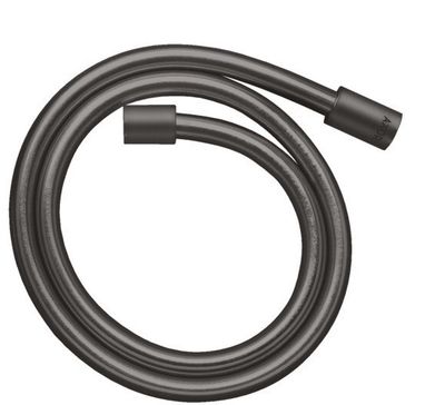 Flexible de WC effet métal 1,25 m en noir chromé brossé