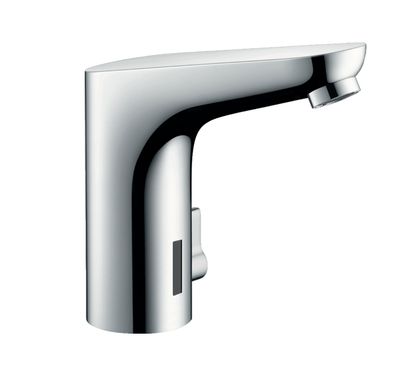 Mitigeur de lavabo Hansgrohe Focus 130 électronique avec manette de réglage de température sur batterie