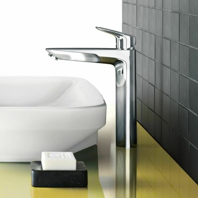 Mitigeur de lavabo Hansgrohe Logis 190 EcoSmart en laiton chromé avec tirette et vidage