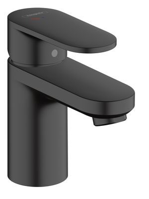 Mitigeur de lavabo Hansgrohe Vernis Blend 70 CoolStart avec tirette et vidage en noir mat