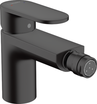 Mitigeur de bidet Hansgrohe Vernis Blend avec vidage escamotable en noir mat