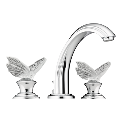 Mélangeur de lavabo 3 trous THG avec vidage - Collection "Papillon"