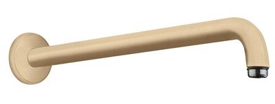 Bras de douche mural Hansgrohe 389 mm avec rosace ronde en bronze brossé
