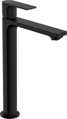 Mitigeur de lavabo Hansgrohe Rebris E 240 CoolStart avec tirette et vidage en noir mat