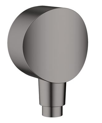 Coude de raccordement Hansgrohe FixFit S en noir chromé brossé
