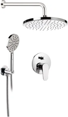 Ensemble de douche encastré Remer Classline en laiton chromé