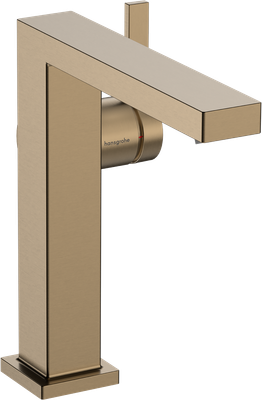 Mitigeur de lavabo Hansgrohe Tecturis E Fine 150 CoolStart avec bonde Push-Open en bronze brossé