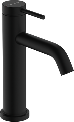 Mitigeur de lavabo Hansgrohe Tecturis S 110 CoolStart avec tirette et vidage en noir mat