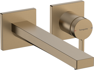 Mitigeur de lavabo encastré Hansgrohe Tecturis E 225 mm en bronze brossé