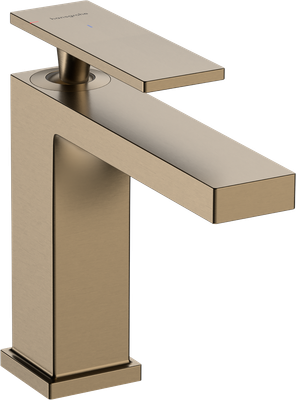 Mitigeur de lavabo Hansgrohe Tecturis E 110 CoolStart avec tirette et vidage en bronze brossé