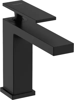 Mitigeur de lavabo Hansgrohe Tecturis E 110 avec tirette et vidage en noir mat