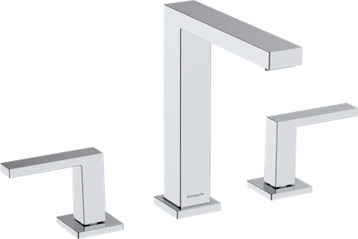 Mélangeur de lavabo 3 trous Hansgrohe Tecturis E 150 avec bonde Push-Open