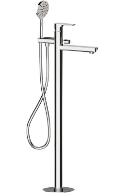 Mitigeur de bain / douche Remer Energy pour montage au sol en laiton chromé