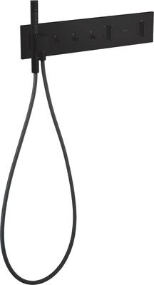 Module thermostatique encastré Axor ShowerComposition avec 3 fonctions en noir mat
