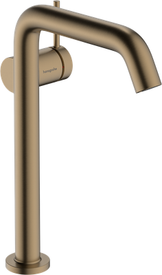 Mitigeur de lavabo Hansgrohe Tecturis S Fine 240 CoolStart, avec bonde Push-Open en bronze brossé