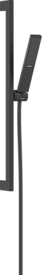 Barre de douche Hansgrohe avec douchette à main Pulsify E 100 EcoSmart et flexible Isiflex en noir mat