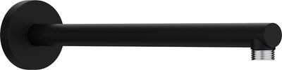 Bras de douche mural Hansgrohe S 390 mm avec rosace ronde en noir mat