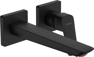 Mitigeur de lavabo encastré Hansgrohe Logis Fine bec 206, en noir mat