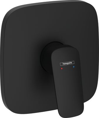 Set de finition pour mitigeur de douche encastré Hansgrohe Logis en noir mat