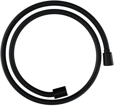 Flexible de WC Hansgrohe textile Designflex 1,25 m, en noir mat