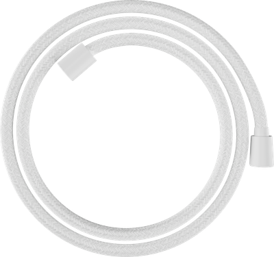 Flexible de douche Hansgrohe textile Designflex 1,60 m, en blanc mat