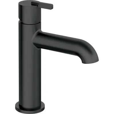 Mitigeur de lavabo Deante Silia 110 sans bonde en noir mat