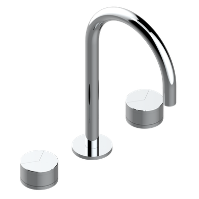 Mélangeur de lavabo 3 trous THG avec vidage - Collection "Yoko Delta"