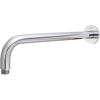 Bras de douche mural chromé Deante Cascada 348 mm avec rosace ronde.