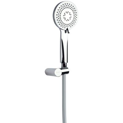 Pommeau de douche à main Deante Arnika avec 3 jets, angle réglable et flexible chromé de 1,50 m.