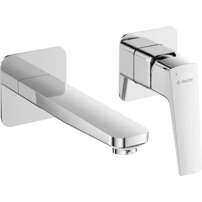 Mitigeur de lavabo encastré Deante Blur 181 mm sans bonde en chromé