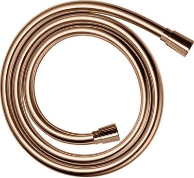 Flexible de douche Axor effet métal avec écrous coniques 1,60 m en or rouge poli
