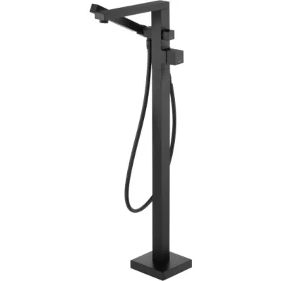 Mitigeur de bain / douche Deante Blur pour montage au sol en noir mat