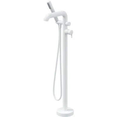 Mitigeur de bain / douche Deante Silia pour montage au sol en blanc mat
