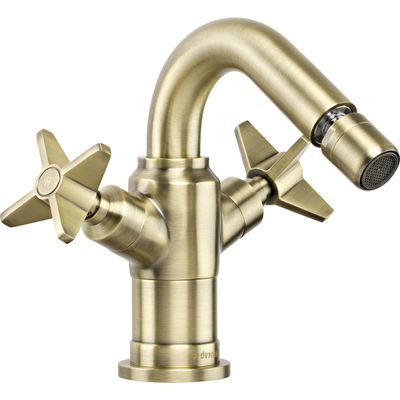Mélangeur de bidet Deante Temisto sans bonde en PVD laiton brossé