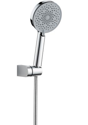 Support mural Neo Ivo avec douchette à main 3 jets et flexible 1,50 m en chromé