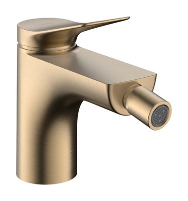 Mitigeur de bidet Hansgrohe Vivenis avec tirette et vidage en bronze brossé