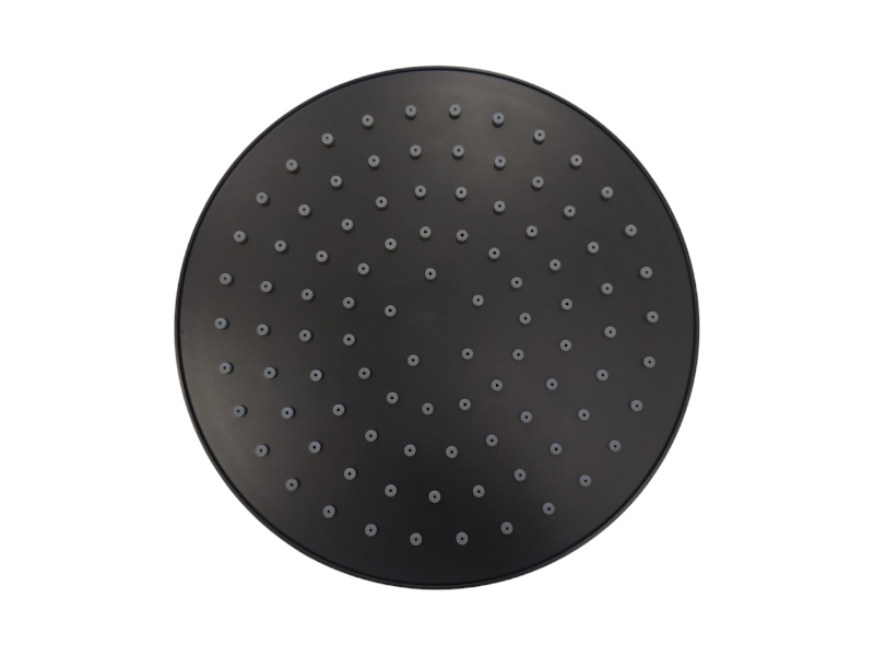Douche de tête ronde Deante pour colonne de douche Boro en noir mat