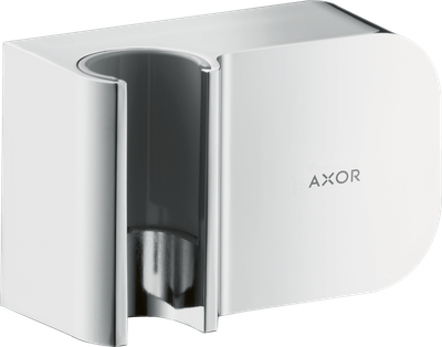 Coude de raccordement AXOR One Fixfit Porter en acier inoxydable brossé