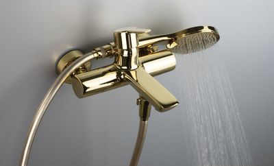 Mitigeur de bain / douche Deante Arnika en PVD doré poli