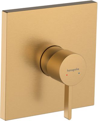Set de finition pour mitigeur de douche encastré Hansgrohe Finoris en bronze brossé