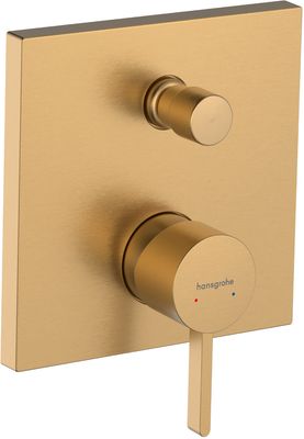 Set de finition pour mitigeur de bain / douche encastré Hansgrohe Finoris en bronze brossé