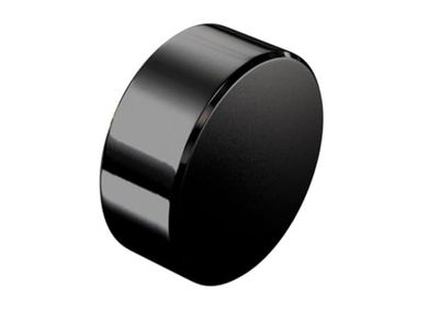 Hansgrohe Axor noir mat Cache vis, finition noire mate, forme ronde, design élégant.