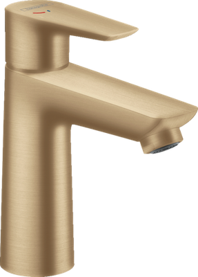 Mitigeur de lavabo Hansgrohe Talis E 110 CoolStart avec tirette et vidage en bronze brossé