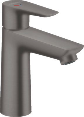 Mitigeur de lavabo Hansgrohe Talis E 110 CoolStart avec tirette et vidage en noir chromé brossé