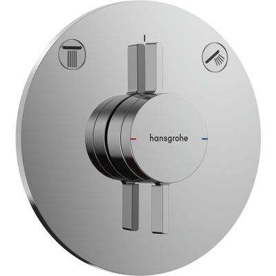 Set de finition pour mitigeur mécanique encastré Hansgrohe DuoTurn S avec 2 fonctions