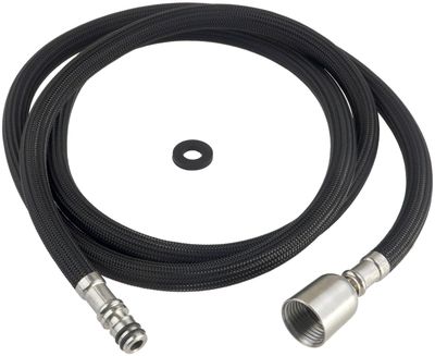 Flexible Deante en nylon pour robinet de cuisine avec douchette extractible en noir