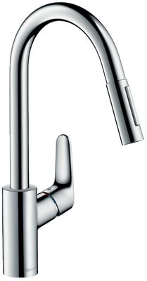 Mitigeur de cuisine Hansgrohe Focus M41 avec douchette extractible