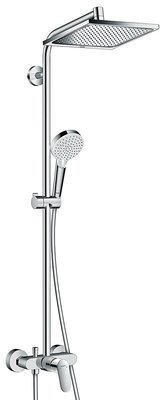 Colonne de douche Showerpipe Hansgrohe Crometta E avec mitigeur mécanique chromé - Garantie 5 ans